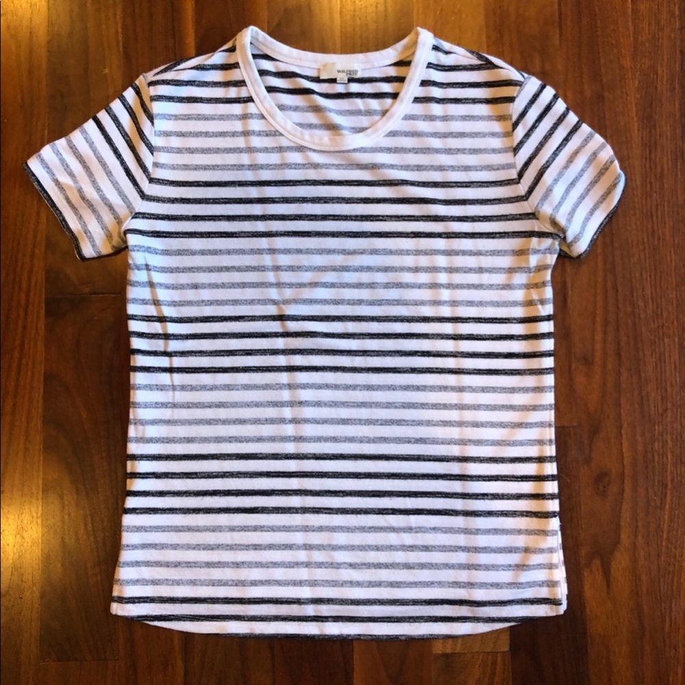 Aritzia “Wilfred Free” striped t shirt